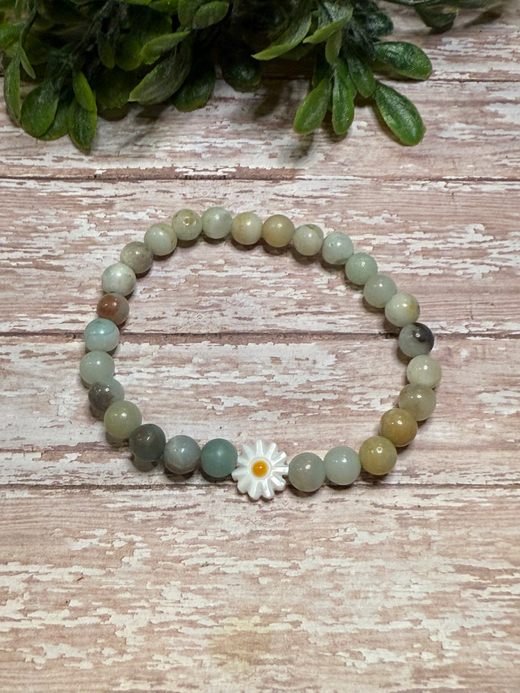 Amazonite with Daisy Accent