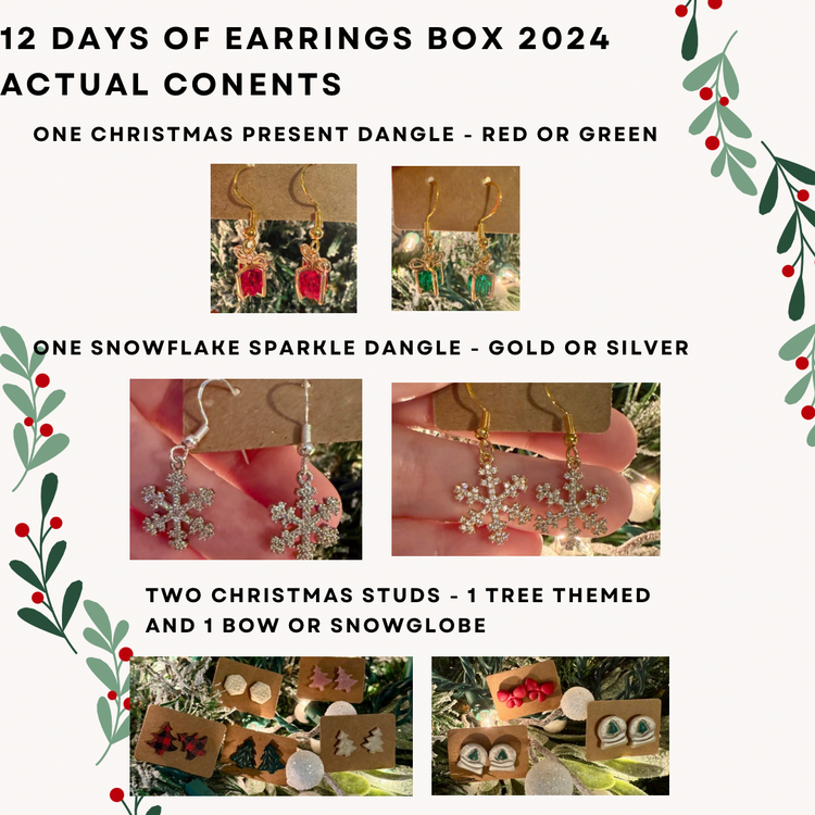 12 Days of Earrings 2024 Advent Calendar