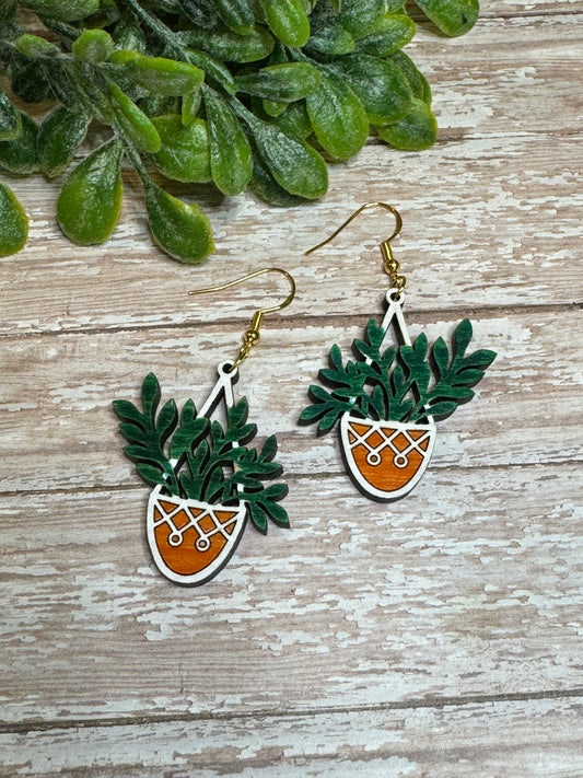 Hanging Plant Earrings