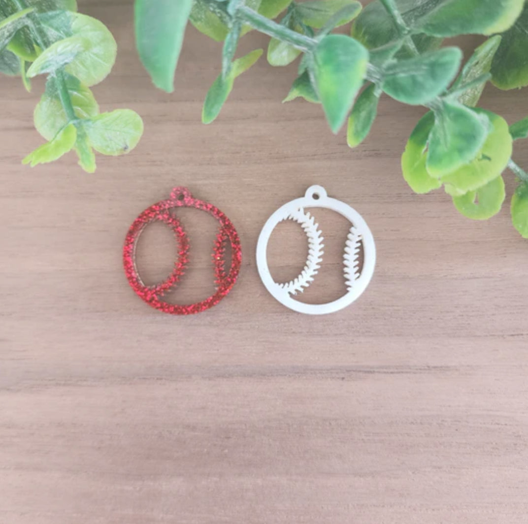 Acrylic Sports Earings