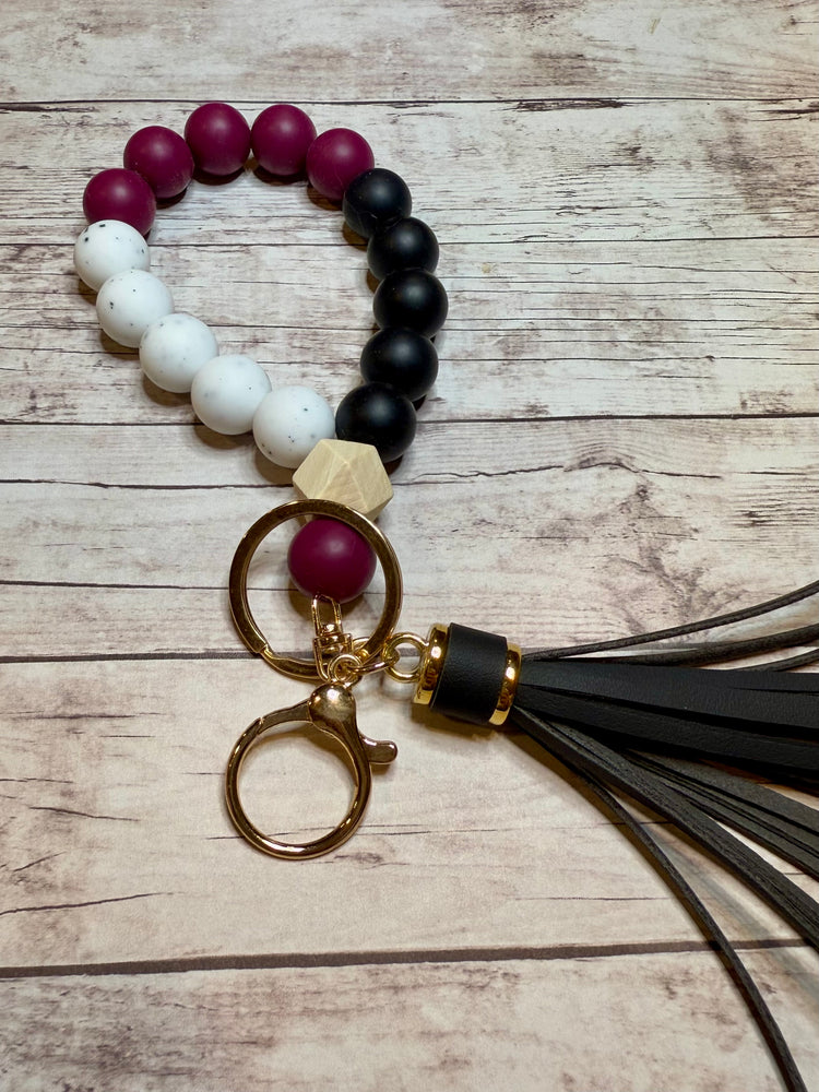 Plum with Gold Black Tassel