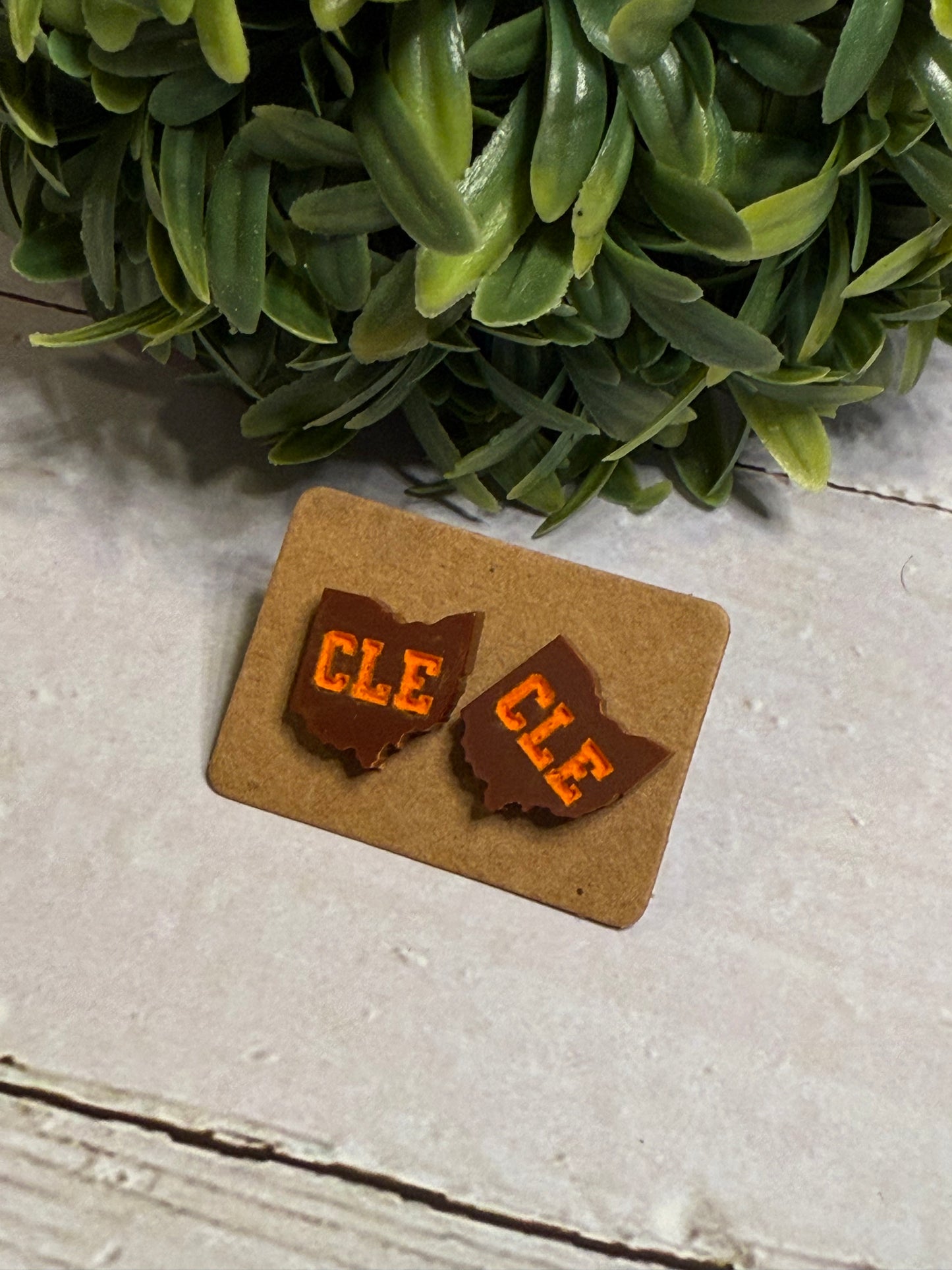 Brown CLE Studs