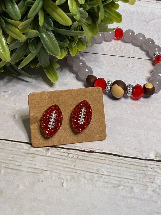 Red Sparkle Football