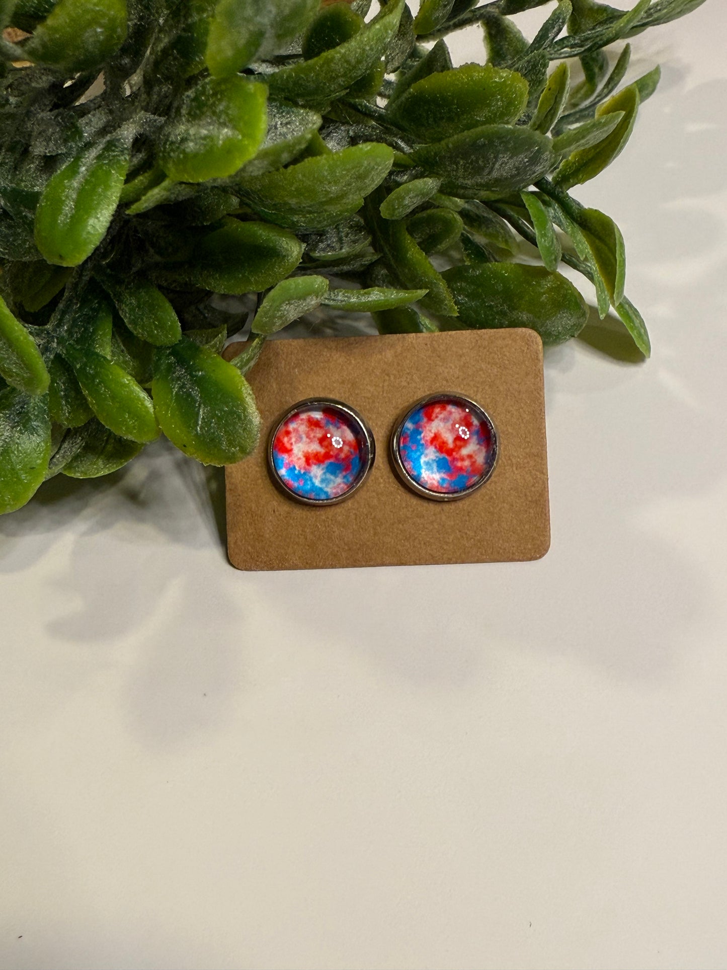 Blue and Red Stud
