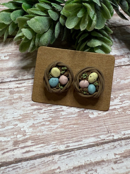 Bird Nest Studs