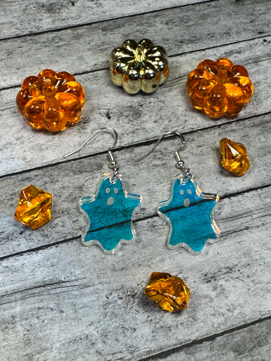 Iridescent Ghost Earrings