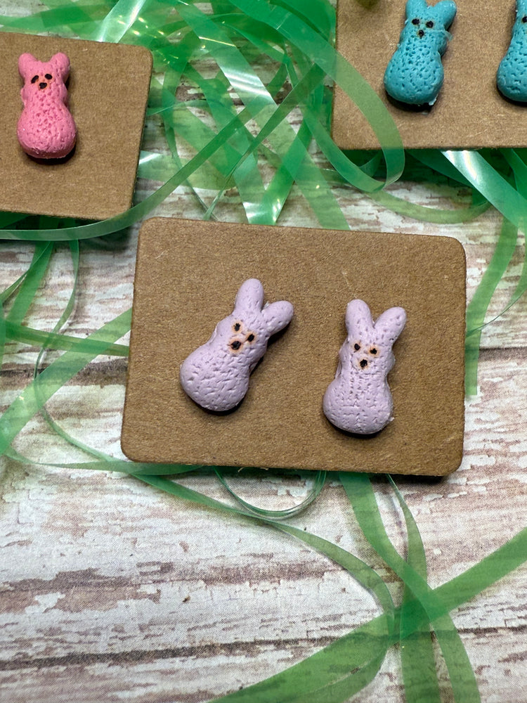 Marshmallow Bunny Studs