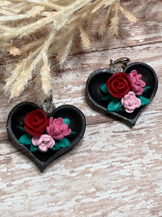 Clay Heart Earrings