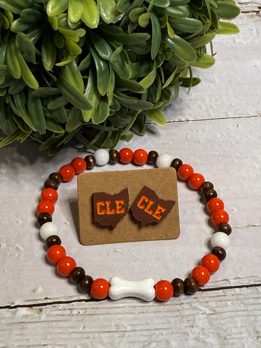Brown CLE Studs