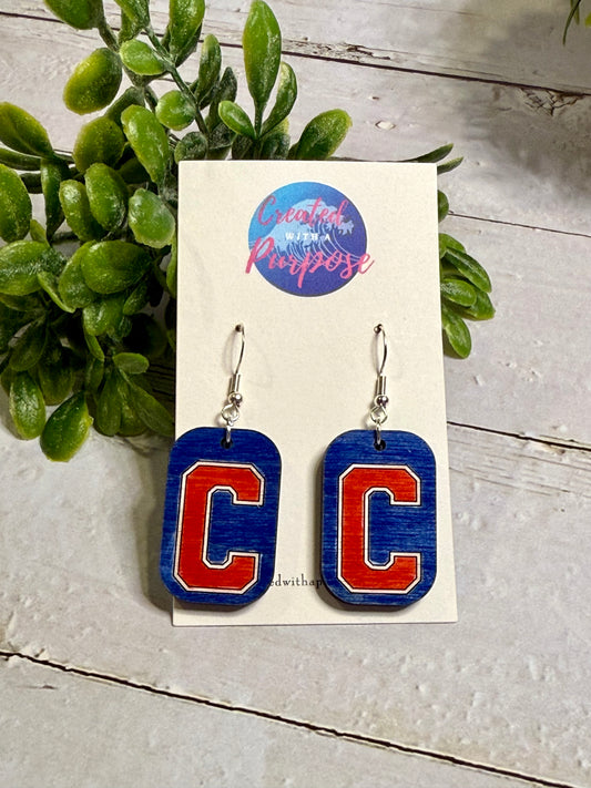 Red C Earrings