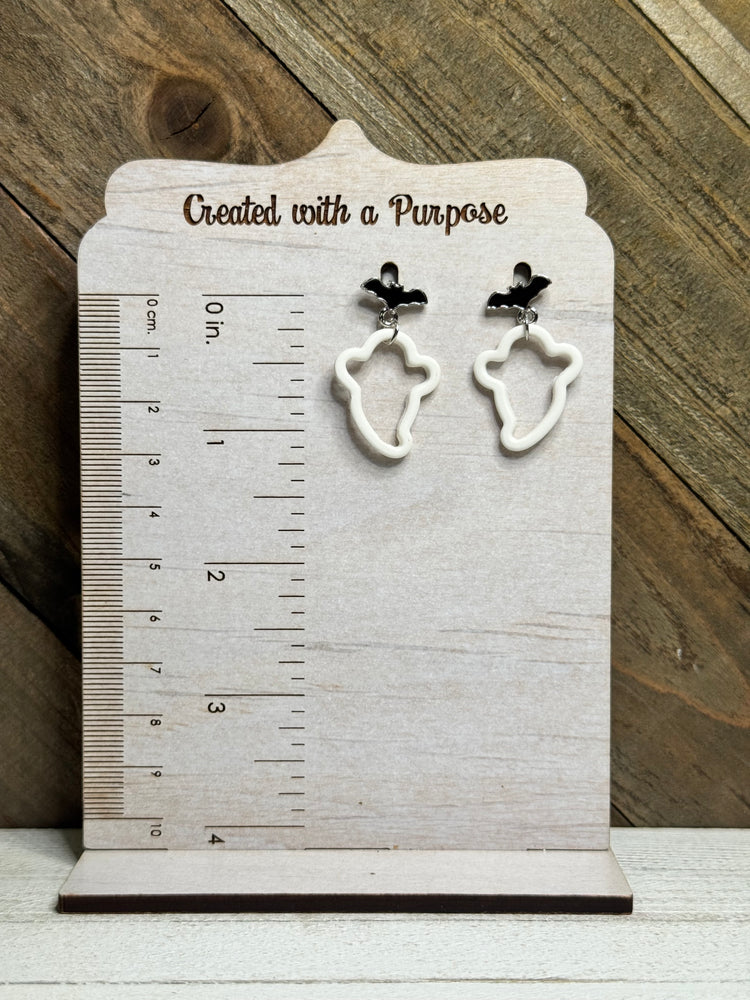 Open Ghost Earrings