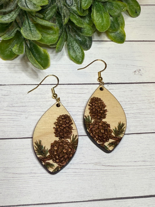 Pinecone Earrings