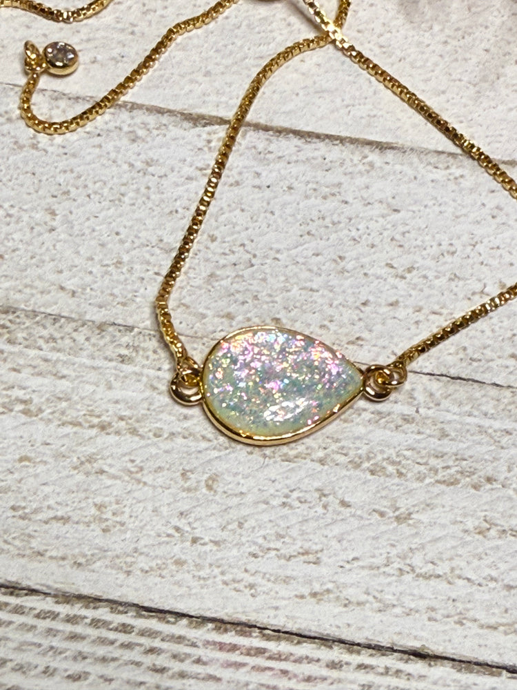 Teardrop Imitation Opal