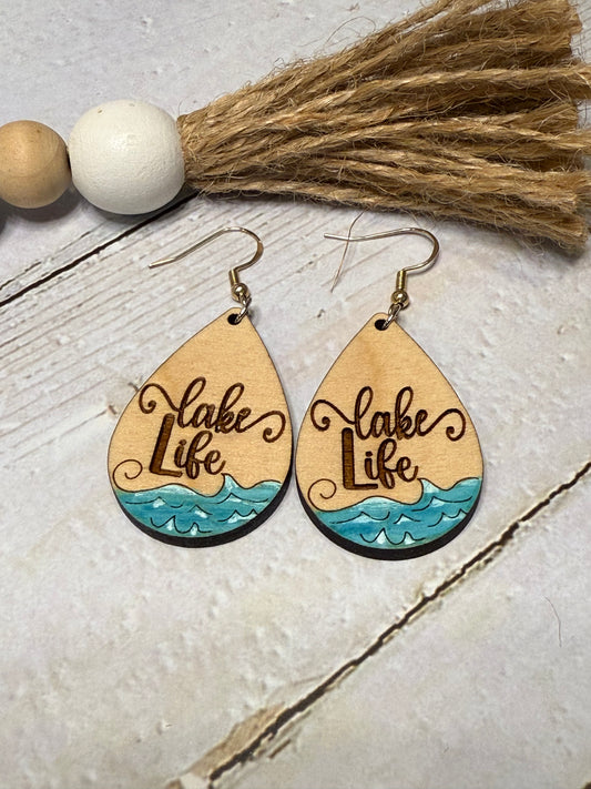 Lake Life Wood Teardrop