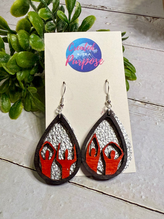 OH IO Teardrop Earrings