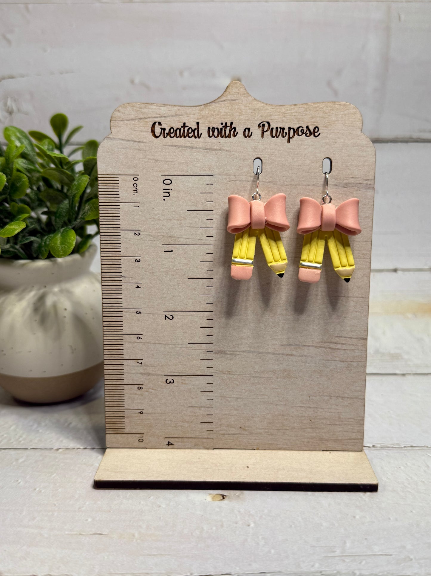 Pink Bow Pencil Dangle