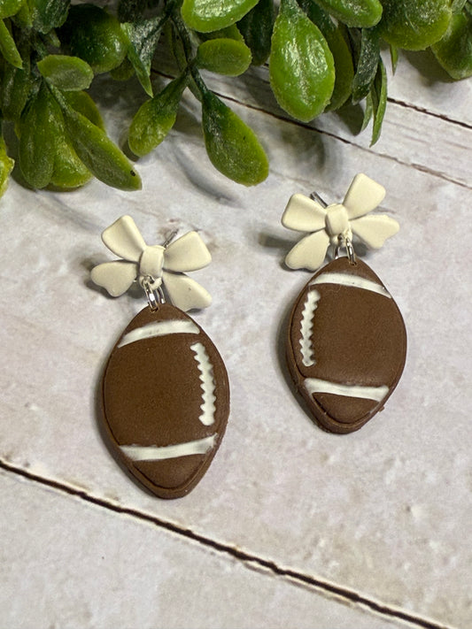 Football with White Bow