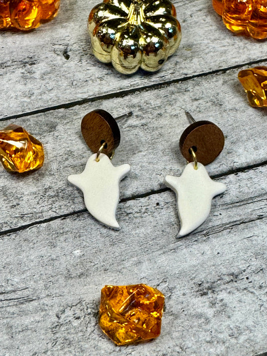 Mini Ghost Earrings