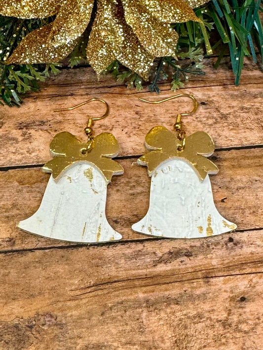 White Cork with Gold Bow Bell