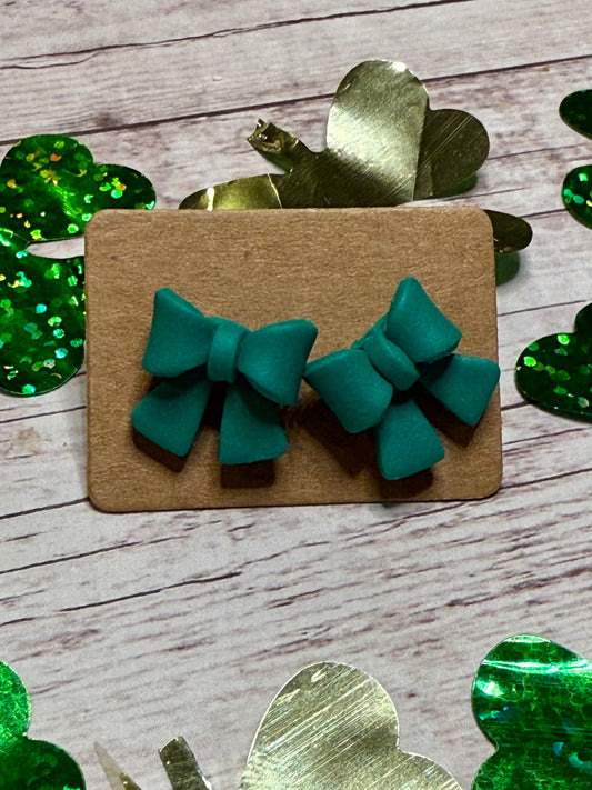 Green Bow Studs