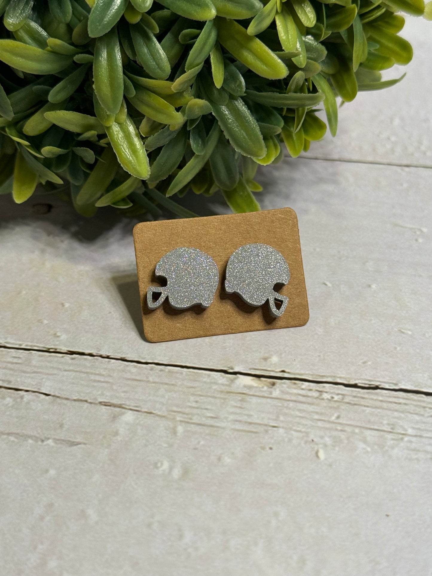 Silver Football Helmet Studs
