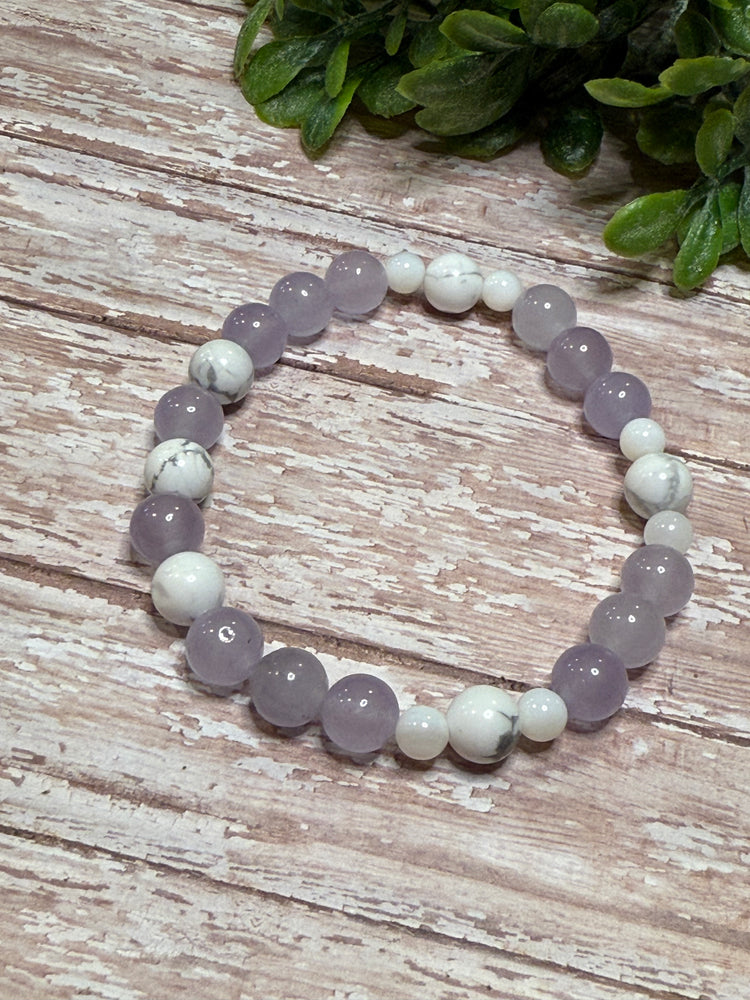 Purple and White Howlite