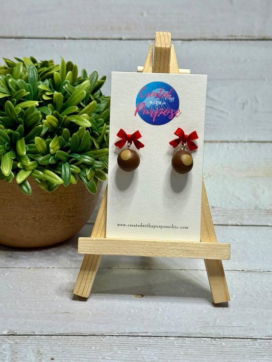 Dangle Buckeye Earrings