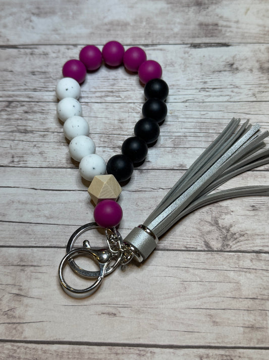 Plum with Silver Tassel