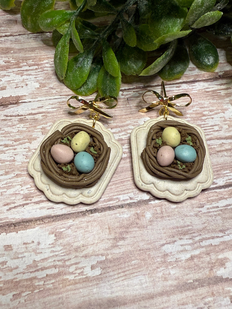 Bird Nest Earrings