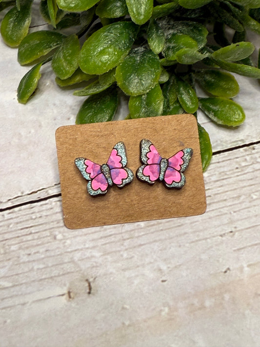 Butterfly Wooden Studs