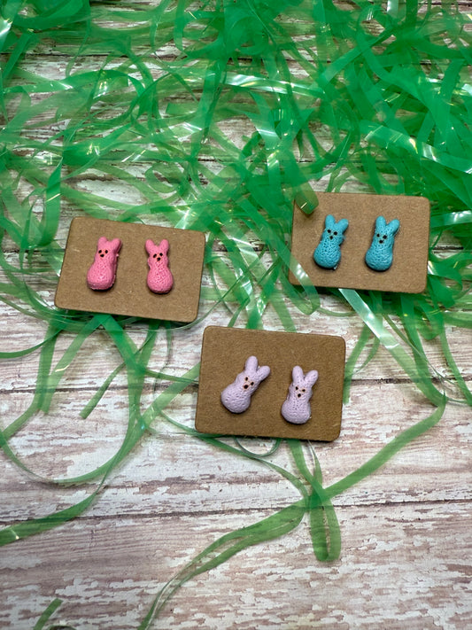 Marshmallow Bunny Studs