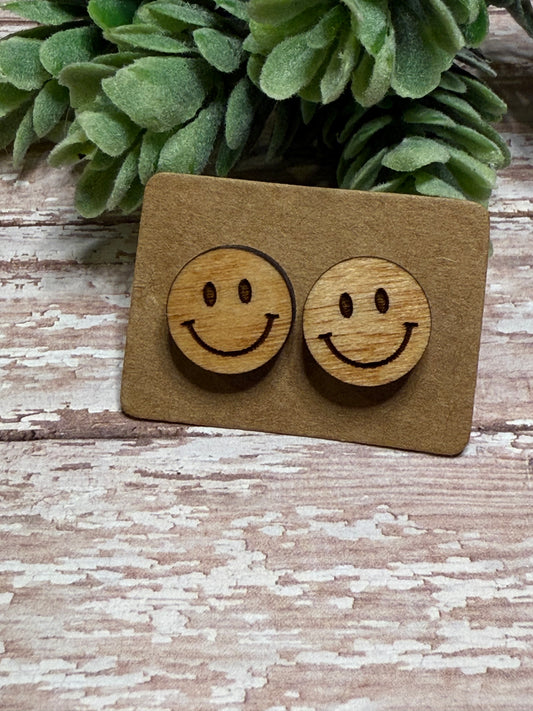 Wood Smily Faces