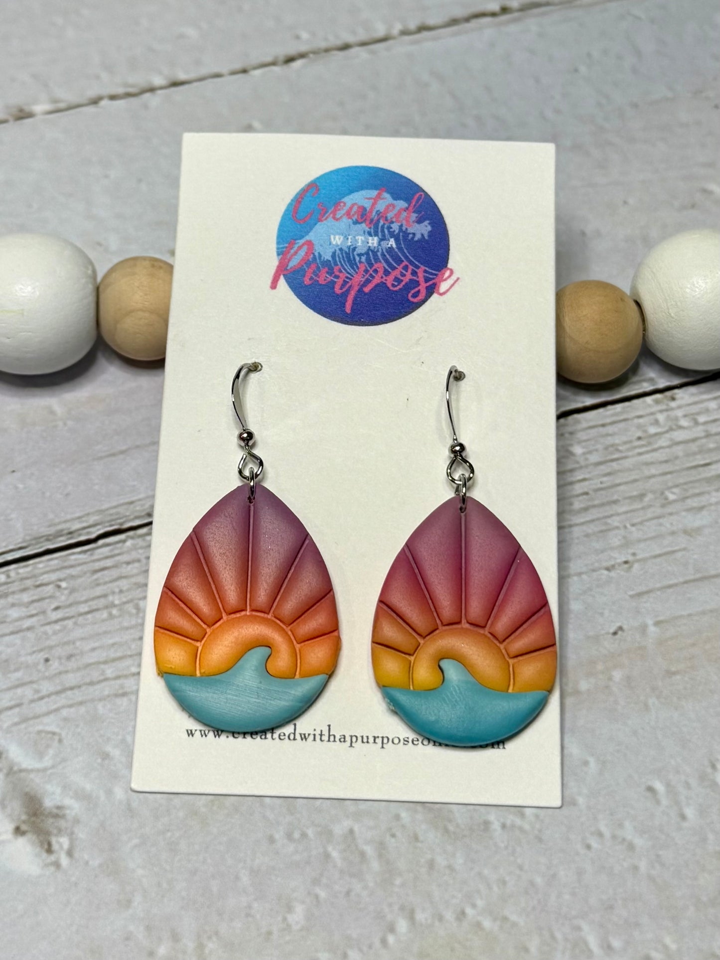 Wave Sunset Earrings
