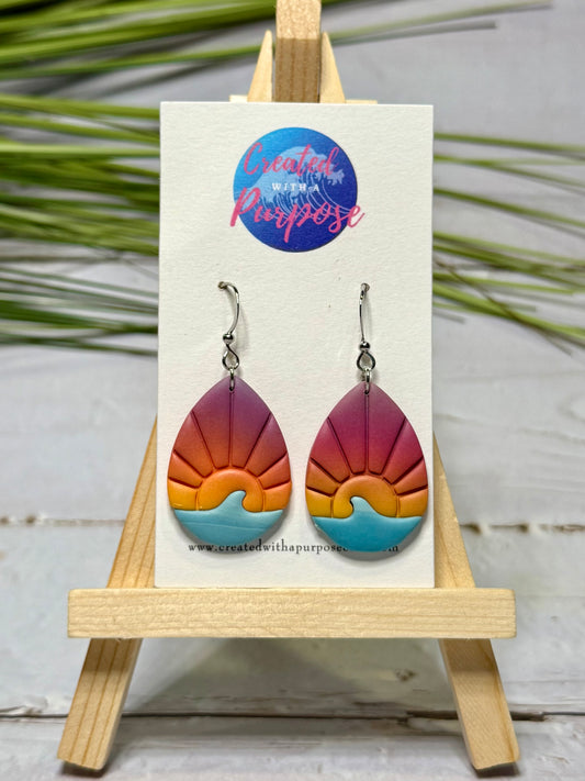 Wave Sunset Earrings
