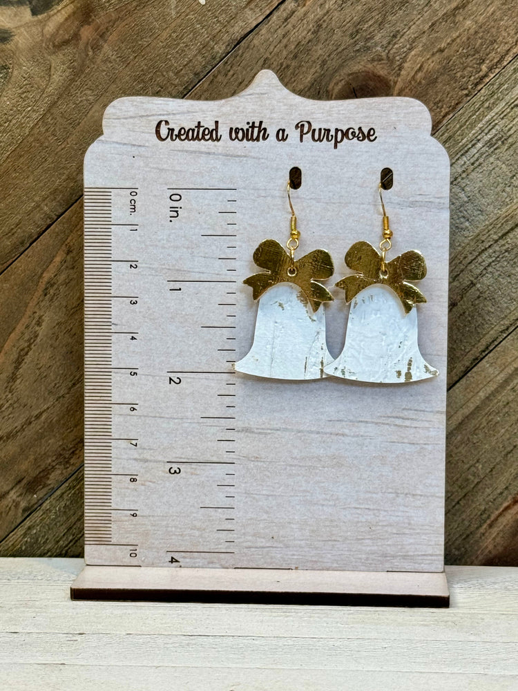 White Cork with Gold Bow Bell