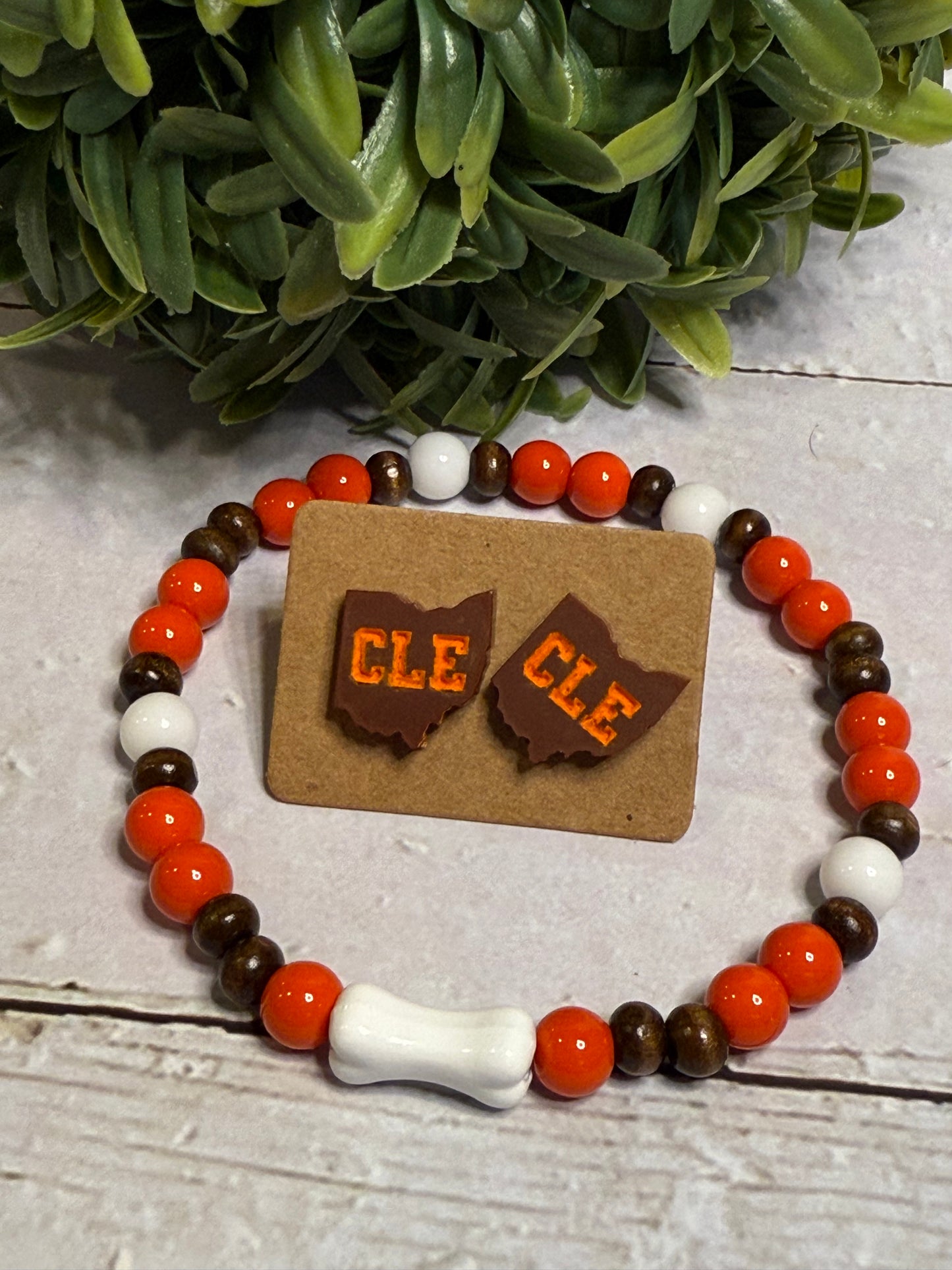 Brown CLE Studs