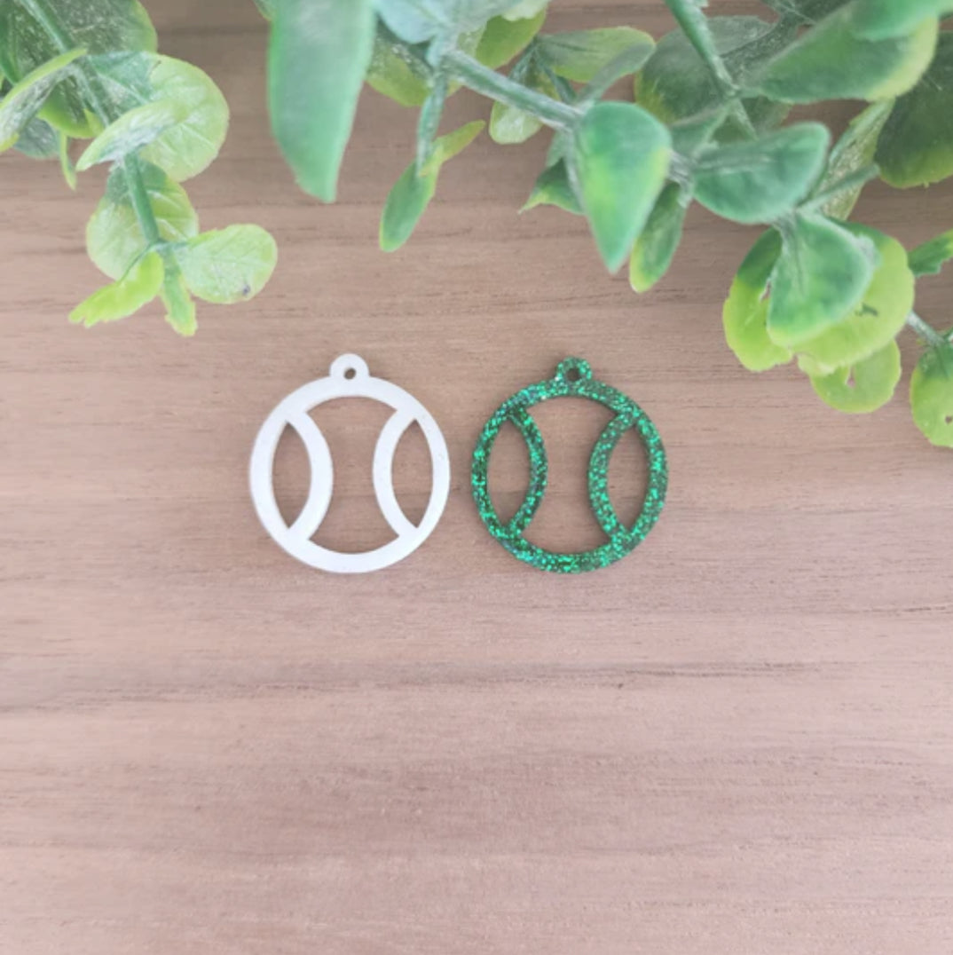 Acrylic Sports Earings