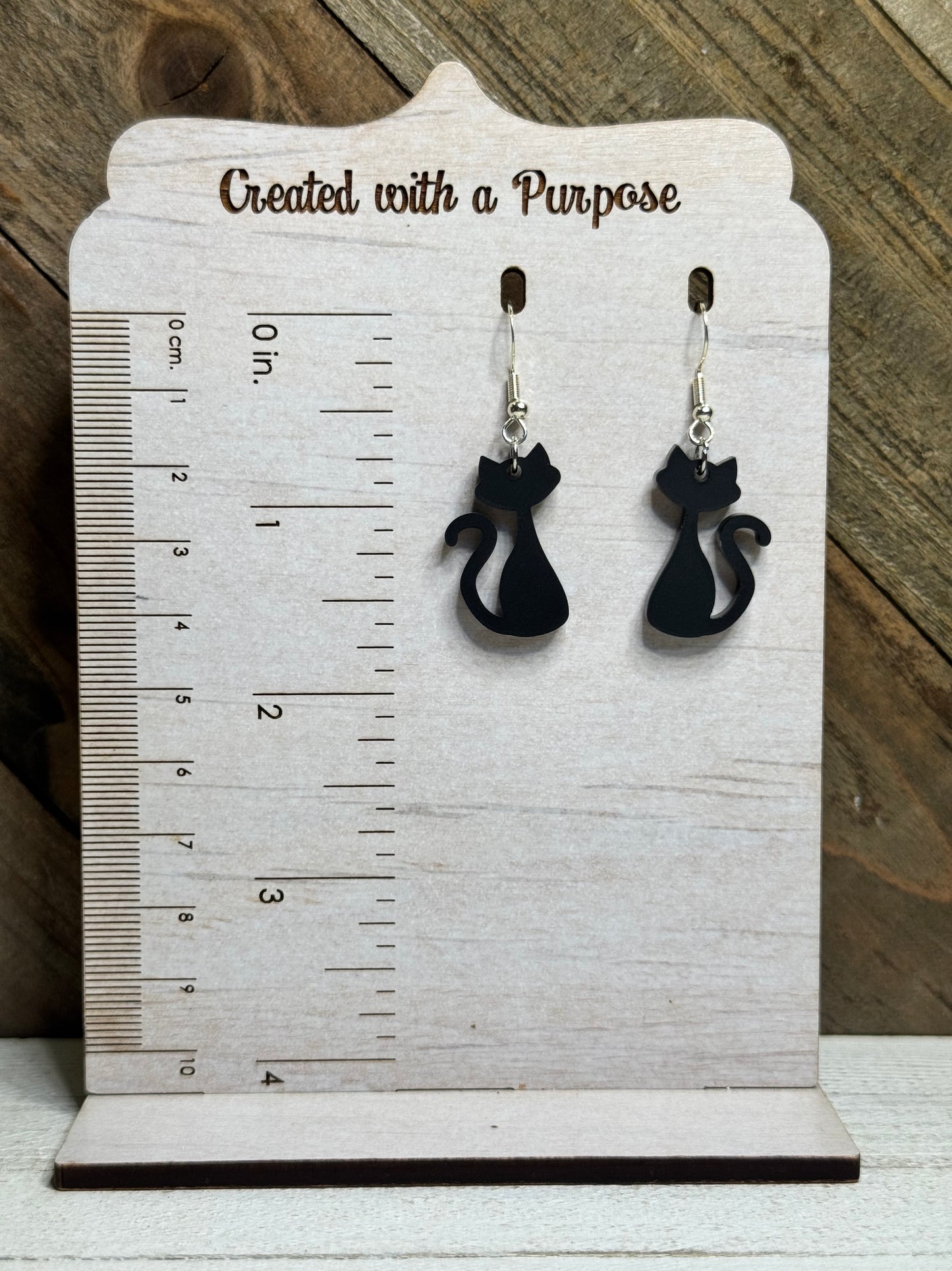 Black Cat Earrings
