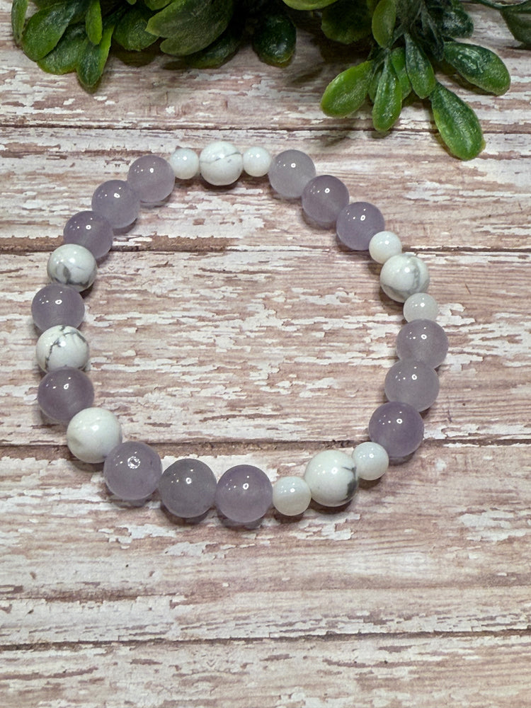 Purple and White Howlite