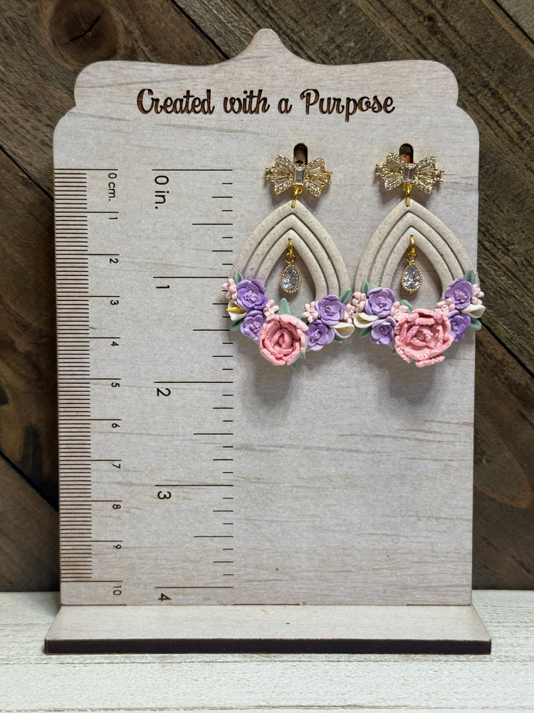 Spring Floral with Rhinestone Accents