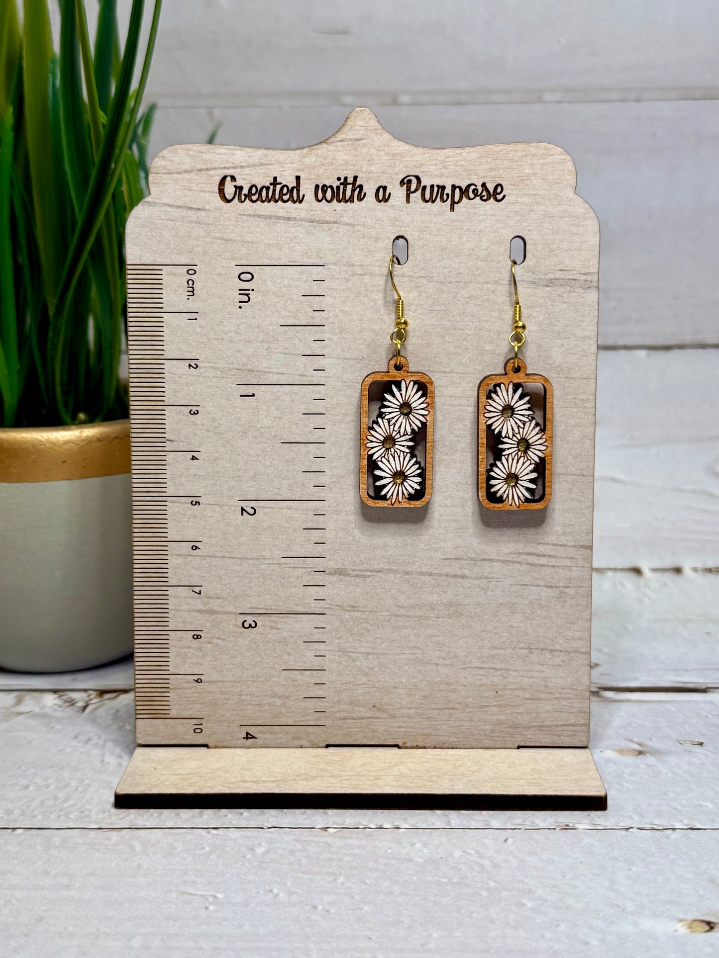 Daisy Bar Earrings