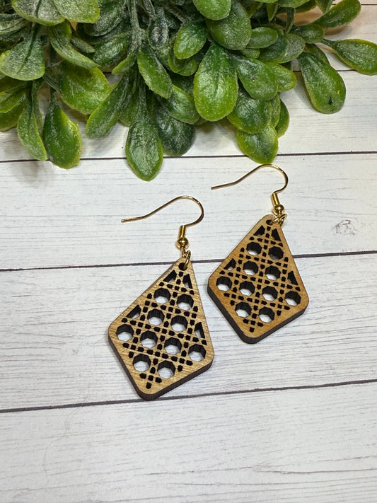 Rattan Diamond Earrings