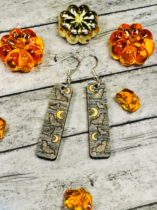 Bat Bar Earrings