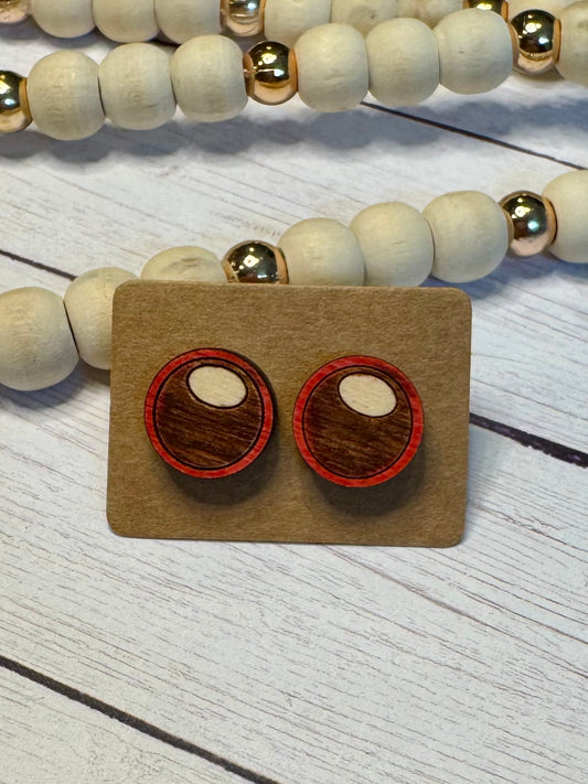 Wood Buckeye Studs