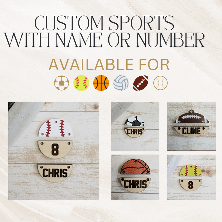 Acrylic Sports Toppers with Customized Bottom