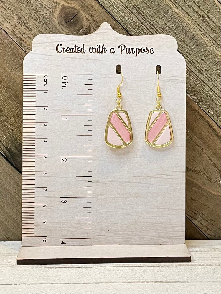 Pink Polymer Clay Earrings