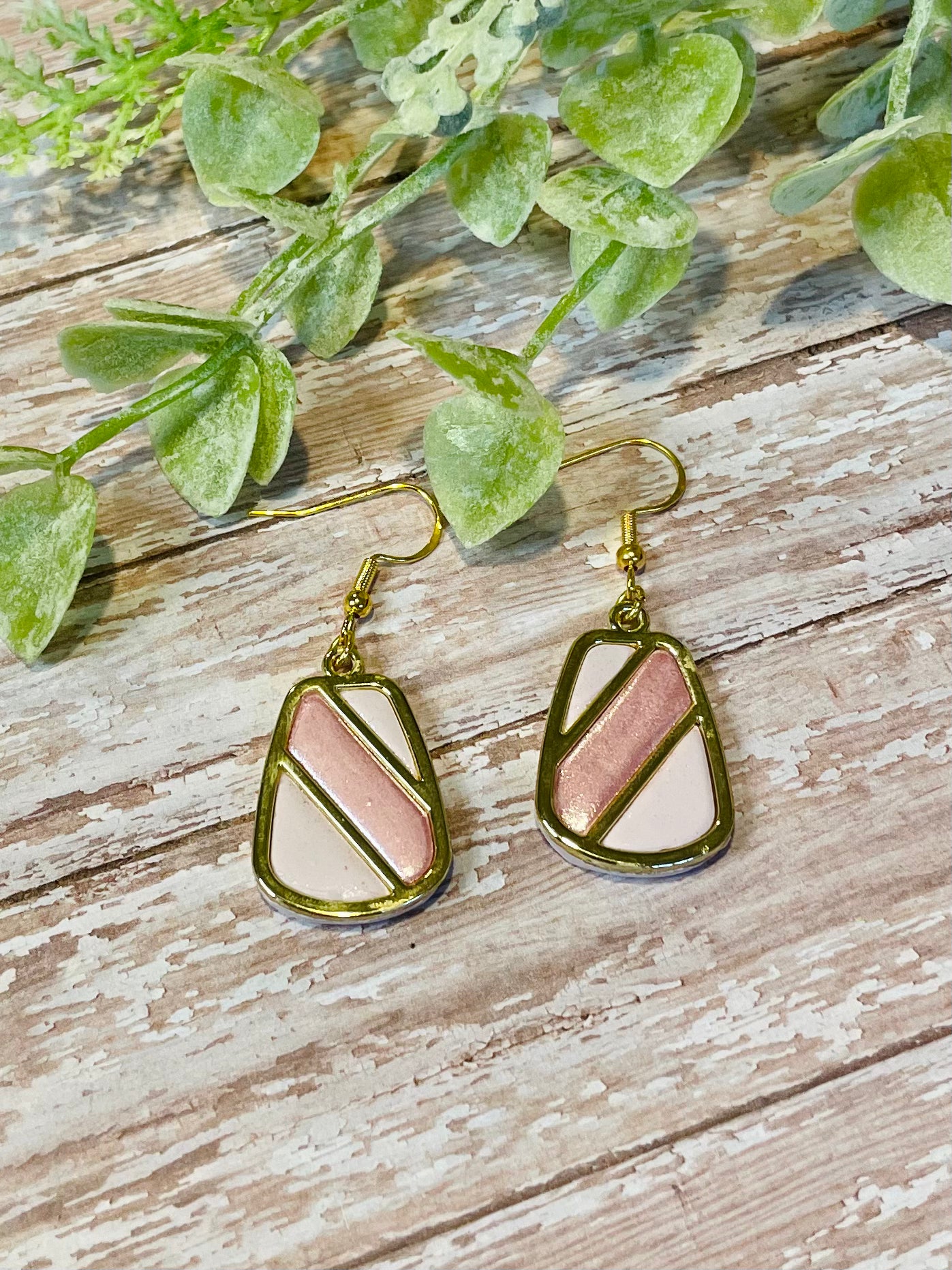 Pink Polymer Clay Earrings